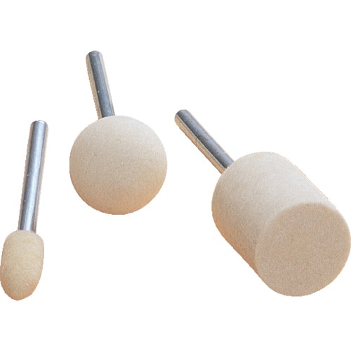 トラスコ中山 ナカニシ フェルトバフ (10本入) 外径6mm 297-4878(ご注文単位1パック)【直送品】