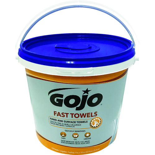 トラスコ中山 GOJO ゴージョー ハンドクリーナータオル 130枚(ご注文単位1ケース)【直送品】