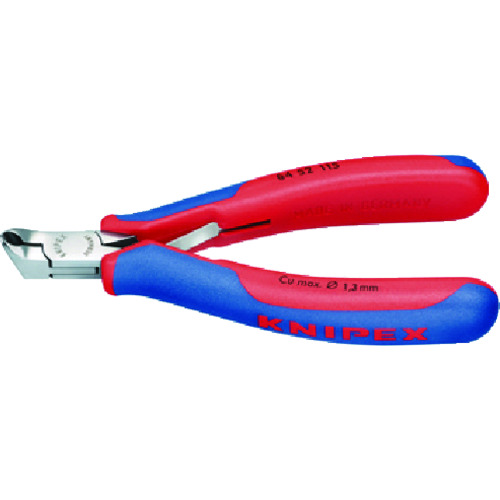 トラスコ中山 KNIPEX 6452-115 エレクトロニクスエンドカッティングニッパー(ご注文単位1個)【直送品】