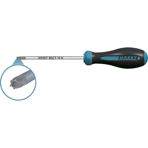 トラスコ中山 HAZET HEXAnamic樹脂ソフトグリップドライバー(いじり止付トルクス) 刃先T15H 軸長80mm(ご注文単位1本)【直送品】