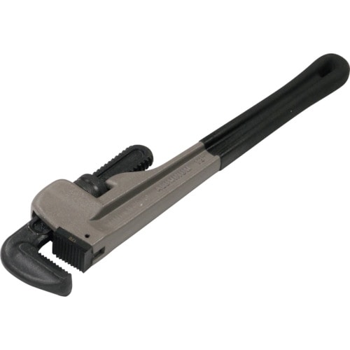 トラスコ中山 TONE パイプレンチ(アルミ製) 全長412mm 口開き85mm(ご注文単位1個)【直送品】