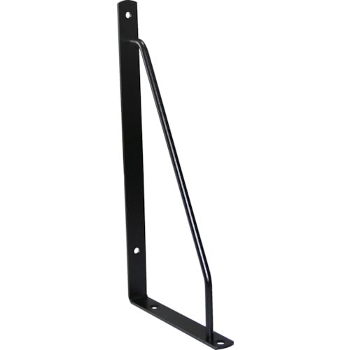 トラスコ中山 TRUSCO カラーアーム棚受 120mm 黒色(ご注文単位1本)【直送品】