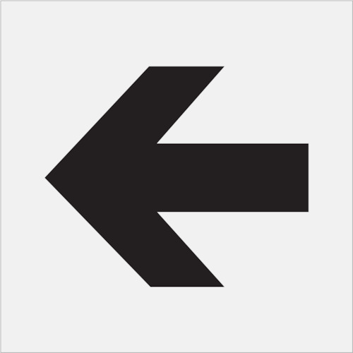 トラスコ中山 IM ステンシル 矢印(大) 文字サイズ225×270mm(ご注文単位1枚)【直送品】