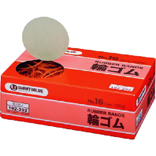 トラスコ中山 JTX 192292)輪ゴムNo.16 100g B105J (ご注文単位1箱)【直送品】