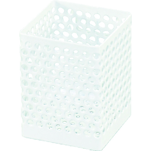 トラスコ中山 光 メッシュパネル用パーツ 小物入れ 小 白 80×61×75(ご注文単位1個)【直送品】