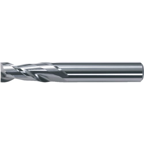 トラスコ中山 三菱K 2枚刃アルミ加工用 超硬スクエアエンドミルミディアム刃長(M)20mm(ご注文単位1本)【直送品】