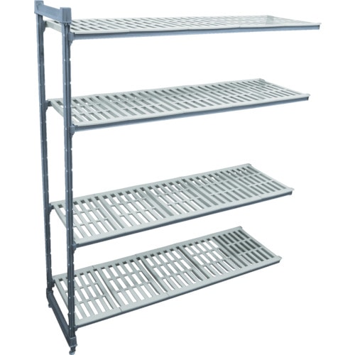 トラスコ中山 CAMBRO 固定追加ユニット カムシェルビング ベーシックシェルフ 1336×610×1830mm(ご注文単位1台)【直送品】