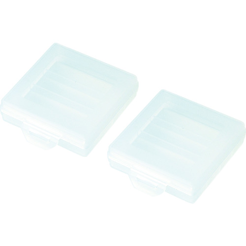 トラスコ中山 SANWA 電池ケース(単4用)2個入り 856-2981(ご注文単位1セット)【直送品】