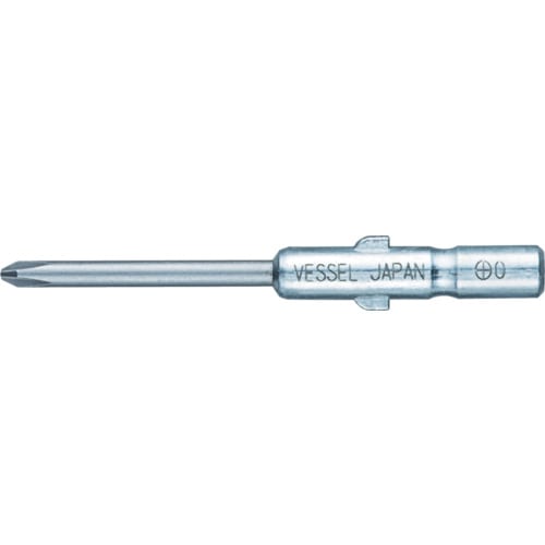 トラスコ中山 ベッセル ショックレスビット DS73(+)0×1.5×40(ご注文単位1本)【直送品】
