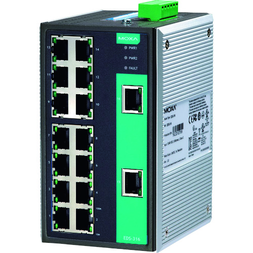 トラスコ中山 MOXA EDS-316(ご注文単位1個)【直送品】