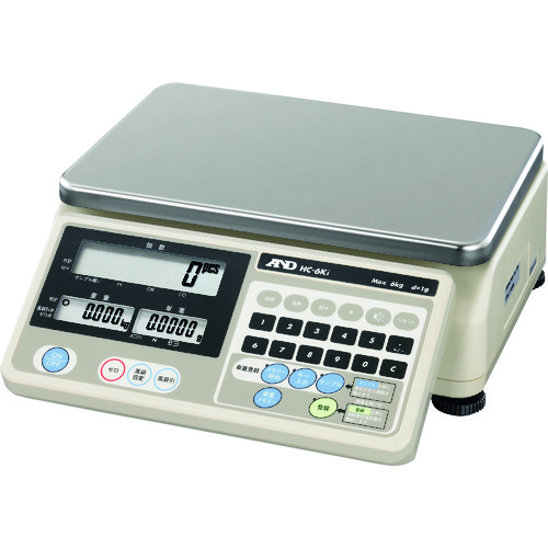 トラスコ中山 A&D カウンティングスケール ひょう量6kg(ご注文単位1台)【直送品】