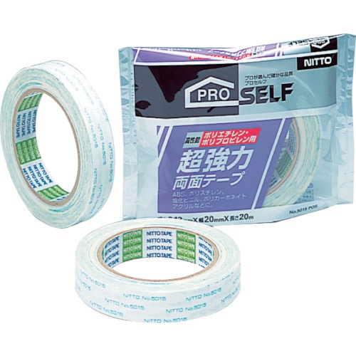 トラスコ中山 ニトムズ 超強力両面テープPE・PP用20X20(ご注文単位1巻)【直送品】