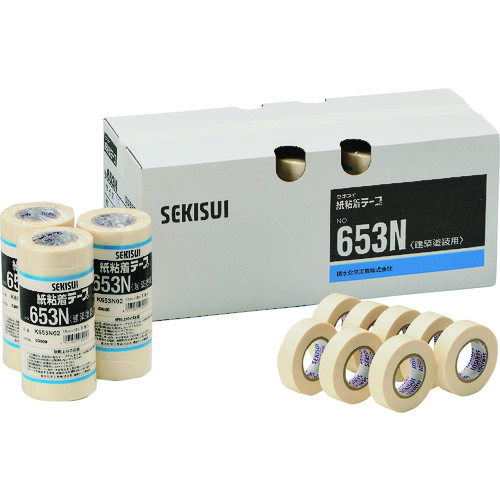トラスコ中山 積水 和紙粘着テープ#653N 50X18(1パック=2巻入)(ご注文単位1パック)【直送品】
