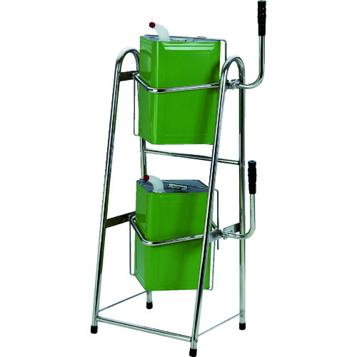 トラスコ中山 MECHANICS ステンレス一斗缶スタンド 二段式(ご注文単位1台)【直送品】