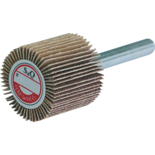 トラスコ中山 MURAKO 軸付フラップ金具無し 外径25 幅25 軸径6mm 120#(ご注文単位10個)【直送品】