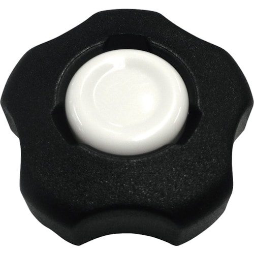 トラスコ中山 コノエ ノブスターN 黒-白 M6(10個入)(ご注文単位1袋)【直送品】