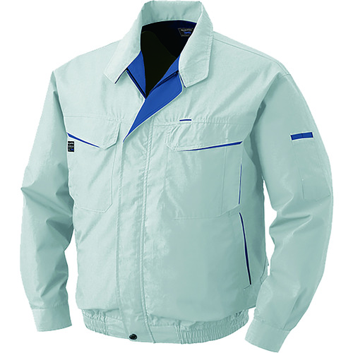 トラスコ中山 空調服 綿・ポリ混紡ワークウェアのみ シルバー M(ご注文単位1着)【直送品】
