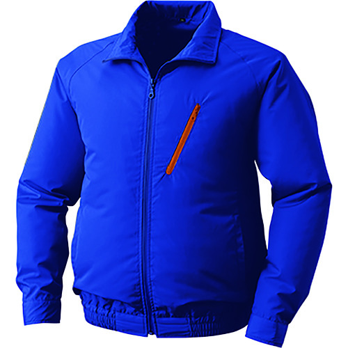 トラスコ中山 空調服 ポリエステル製空調服 ウェアのみ ブルー L(ご注文単位1着)【直送品】