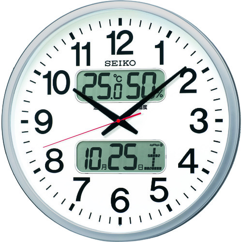 トラスコ中山 SEIKO 大型電波掛時計(ご注文単位1個)【直送品】