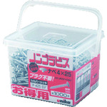 トラスコ中山 ユニカ プラグレスアンカー ノンプラビス 得用パック シルバー ナベ Bドリルナシ P-425-SV (1000本)(ご注文単位1パック)【直送品】