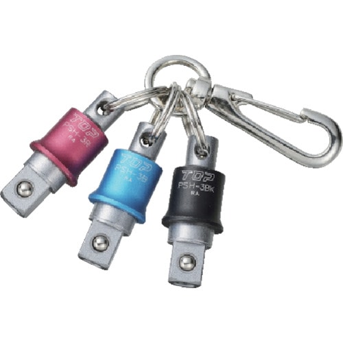 トラスコ中山 TOP 携帯用インパクトソケットホルダー 差込角12.7mm 3色セット(ご注文単位1個)【直送品】
