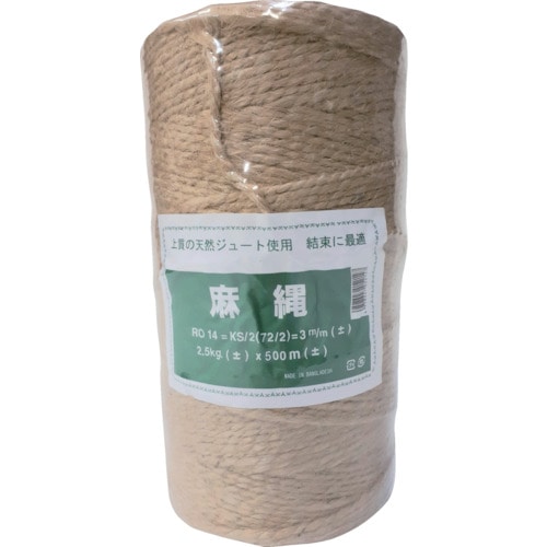 トラスコ中山 伝蔵 麻縄 3mm KS-2（ご注文単位1個）【直送品】