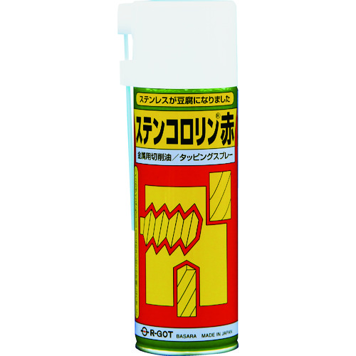 トラスコ中山 BASARA タッピングオイル ステンコロリン赤 330ml(ご注文単位1本)【直送品】