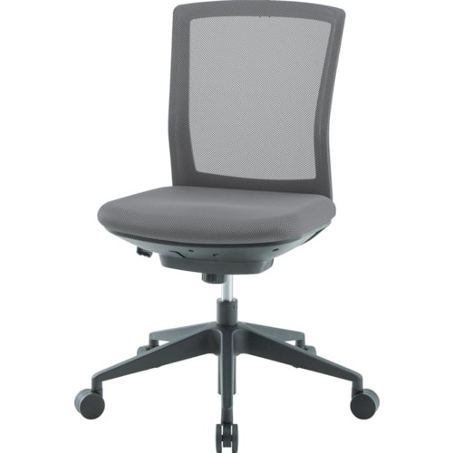 トラスコ中山 アイリスチトセ シンフォートチェア背メッシュ グレー(ご注文単位1脚)【直送品】