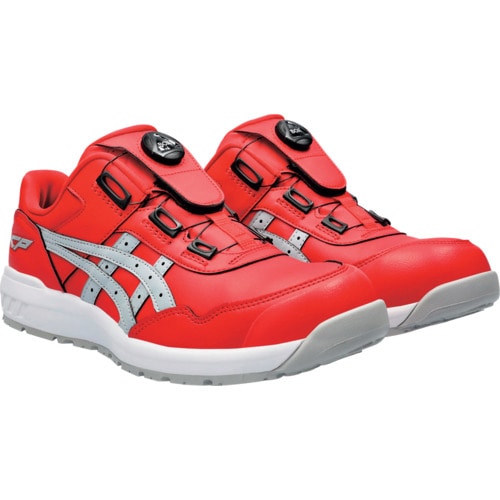 トラスコ中山 アシックス ウィンジョブ CP306 BOA クラシックレッド/ピエドモントグレー 23.0cm 621-9715 (ご注文単位1足) 【直送品】
