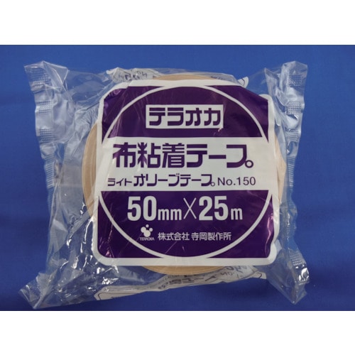 トラスコ中山 TERAOKA ライトオリーブテープNO.150クリーム75mm×25M 419-0878  (ご注文単位1巻) 【直送品】