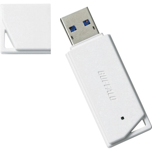 トラスコ中山 バッファロー USB3.1(Gen1)/USB3.0対応 USBメモリー バリューモデル 64GB ホワイト 429-5198 (ご注文単位1個) 【直送品】