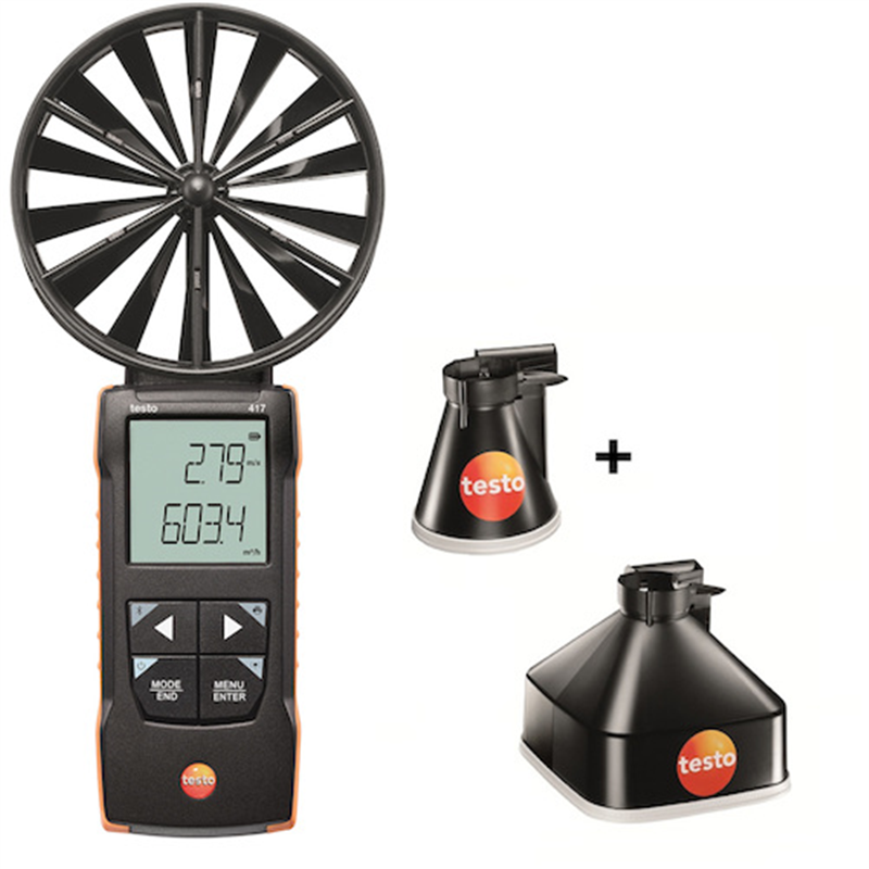 TESTO 風速計 testo 417 ファンネルセット1 1セット(ご注文単位1セット)【直送品】