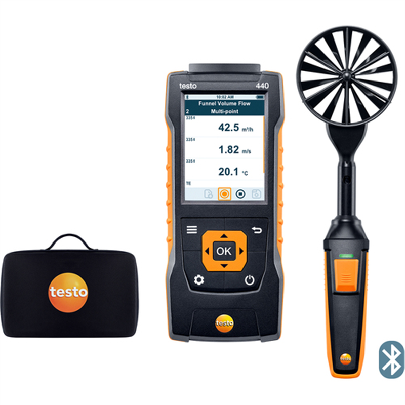 TESTO ベーン式風速計 testo 440 100mmベーン式風速プローブセット 1セット(ご注文単位1セット)【直送品】