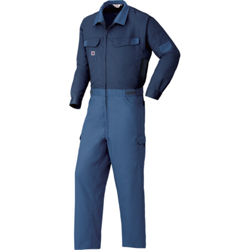 AUTO-BI 空調つなぎ服[[R上]]001ネイビーブルー Lサイズ 1着（ご注文単位1着）【直送品】
