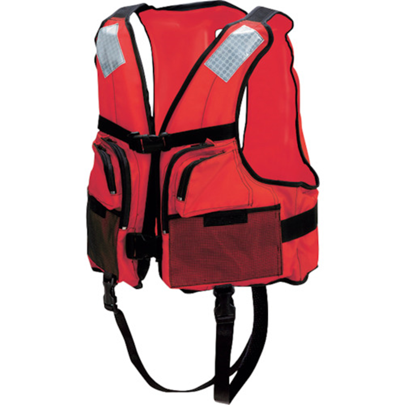OCEANLIFE 小型船舶用ライフジャケット レッド TYPE A 1着(ご注文単位1着)【直送品】