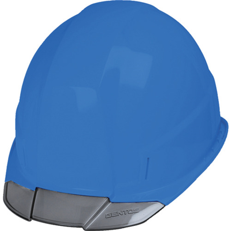 GENTOS ヘルメット GRITAIR+ 溝有 ヘッドライト取付可能 飛来・落下物用・電気用 青 1個(ご注文単位1個)【直送品】