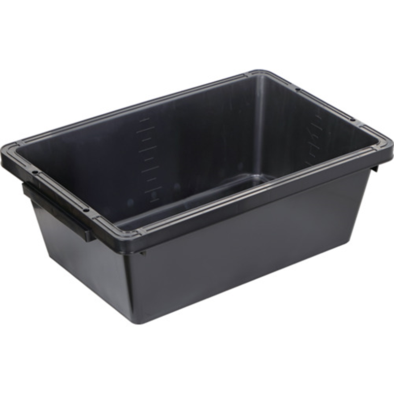 TRUSCO トラ舟51Lブラック(角型・再生原料使用) 1個（ご注文単位1個）【直送品】