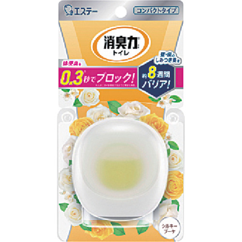 エステー 消臭力コンパクト トイレ用本体 シルキーブーケ 1個（ご注文単位1個）【直送品】