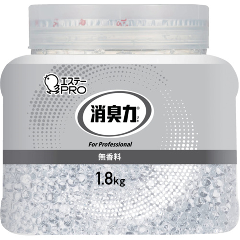 エステー 消臭力業務用ビーズタイプ 特大本体1.8kg無香料 1個（ご注文単位1個）【直送品】