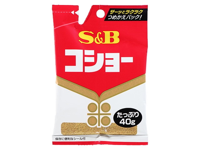 S&Bエスビーコショー袋40g※軽(ご注文単位10個)【直送品】