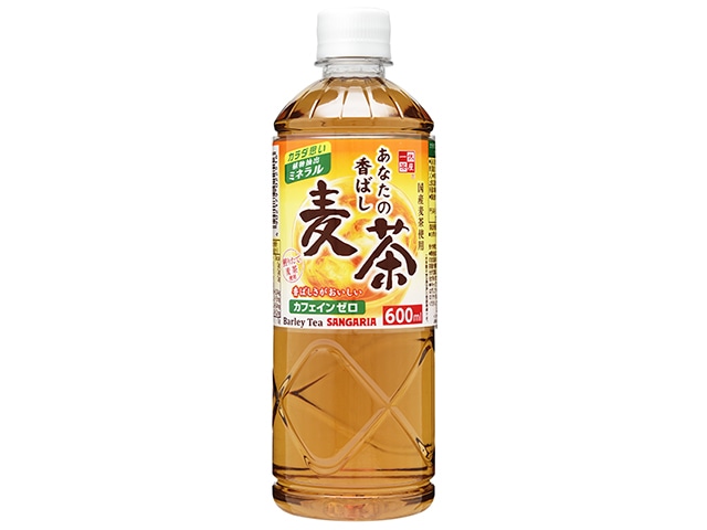 サンガリアあなたの香ばし麦茶ペット600ml※軽(ご注文単位24個)【直送品】