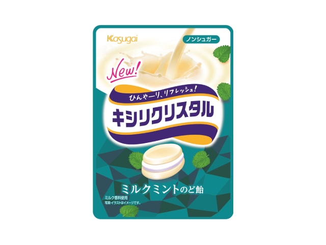 春日井キシリクリスタルミルクミントのど飴33g※軽(ご注文単位9個)【直送品】