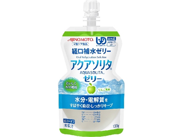 味の素アクアソリタゼリーりんご風味130g※軽(ご注文単位6個)【直送品】