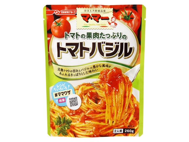 マ・マートマト果肉たっぷりのトマトバジル260g※軽(ご注文単位6個)【直送品】