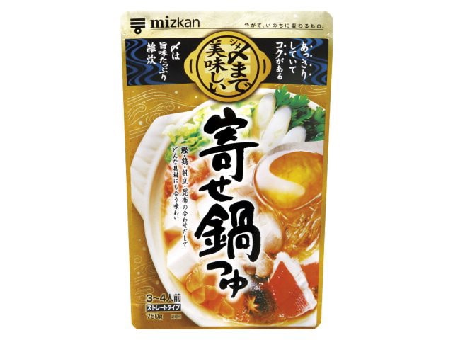 ミツカン〆まで美味寄せ鍋つゆストレート750g※軽(ご注文単位12個)【直送品】