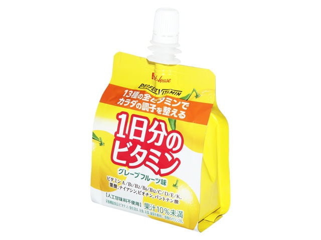 ハウスWF1日分ビタミンゼリーグレープフルーツ味※軽(ご注文単位6個)【直送品】