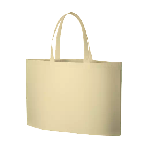 MARKLESS STYLE 不織布 イベントバッグガゼットマチ付 ベージュ TR-0629-028 1枚(ご注文単位1枚)【直送品】