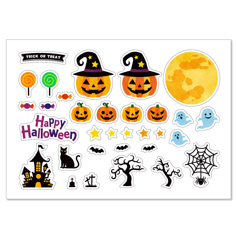 アーテック 透明デコシール ハロウィン 1枚（ご注文単位1枚）【直送品】