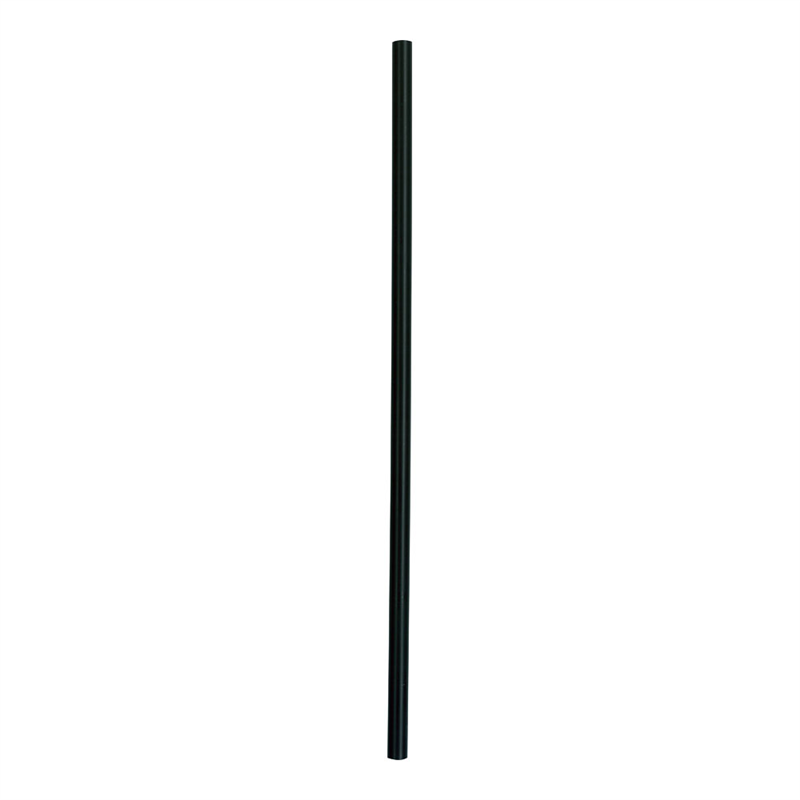 PPリユース プラストロー(10本入) 黒 1袋(ご注文単位1袋)【直送品】