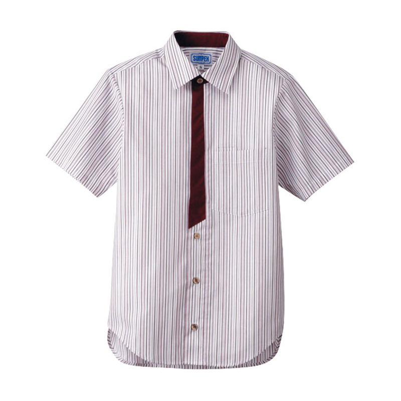男女兼用半袖シャツ　L BT-3123　エンジ 1袋（ご注文単位1袋）【直送品】